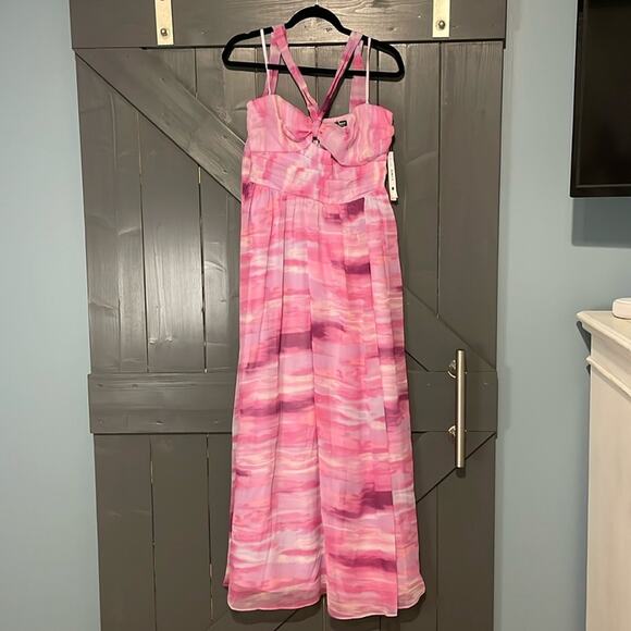 AQUA LARGE MAXI DRESS PINK - Picture 1 of 9